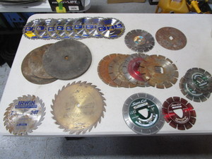 lot 116 image: Misc. New & Used Saw Blades