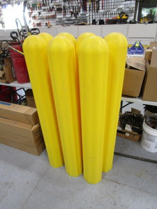 lot 135 image: (7) 7 Post Poly Bollard Sleeves
