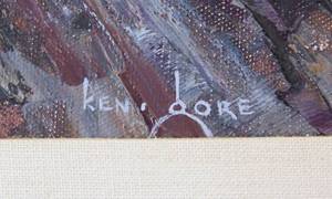 Art Vintage  KEN GORE, Oil Marinescape
