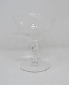 Vintage Etched Crystal Water goblets in storage saver