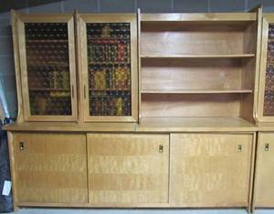 MCM Library wood display shelving part 2