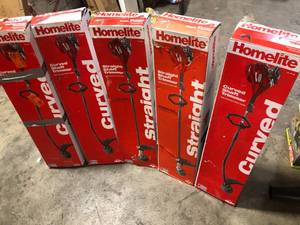 Lot of Assorted Honelite String Trimmers Various Sizes and Conditions  Customer Returns See Pictures
