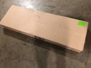 StyleWell Unfinished Natural Pine Wood Accent Cabinet (48 in. H x 18 in. W x 15 in. D)    Customer Returns See Pictures