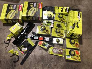 Lot of Assorted Ryobi Tools and Hardware Various Models and Conditions  Customer Returns See Pictures