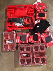 Lot of Assorted Milwaukee  Tools and Hardware Various Models and Conditions  Customer Returns See Pictures