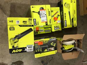 Lot of Assorted Ryobi Lawn Care Items Various Models and Conditions Customer Returns See Pictures