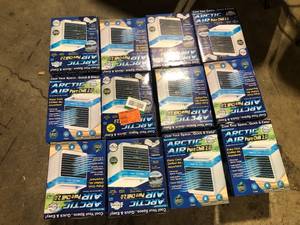 Lot of ARCTIC AIR 76 CFM 4 Speed Portable Evaporative Cooler for 45 sq. ft.  Customer Returns See Pictures