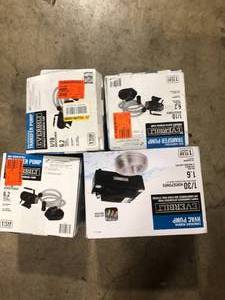 Lot of Assorted Utility Pumps Various Models and Conditions  Customer Returns See Pictures