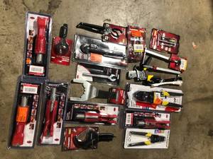 Lot of Assorted HAnd Tools and  Hardware Various Models and Conditions Customer Returns See Pictures