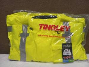 NEW TINGLEY HIGH VISIBILITY INDUSTRIAL SAFETY JACKET WITH LINER