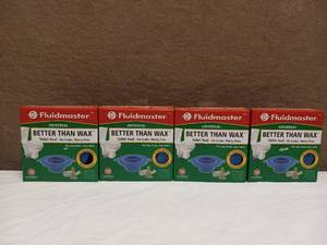 4 NEW FLUIDMASTER BETTER THAN WAX TOILET SEAL