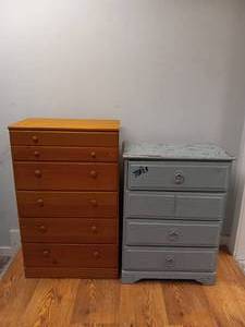 2 VINTAGE WOODEN DRESSER