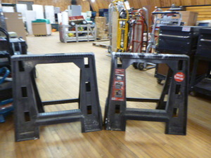 lot 159 image: 2 Husky WorkSaw Horses