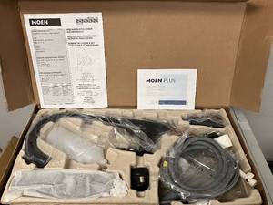 lot 1 image: Moen Haelyn Single-Handle Pull-Down Sprayer Kitchen Faucet with Reflex and Power Clean in Matte Black