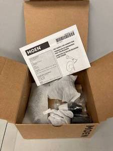 lot 39 image: MOEN Align Single-Handle Posi-Temp Shower Faucet Trim Kit in Matte Black (Valve and Shower Head Not Included)
