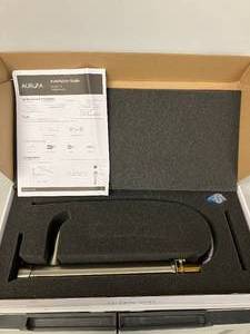lot 11 image: Sir Faucet Aurora Single Hole Single-Handle Vessel Bathroom Faucet in Brushed Nickel