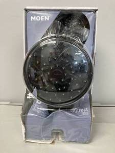 lot 34 image: MOEN Attract Magnetix 6-Spray Patterns with 1.75 GPM 6.75 in. Wall Mount Dual Shower Heads and Handheld in Matte Black