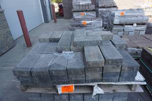 lot 33 image: Gray Toned Patio Pavers With Slate Top