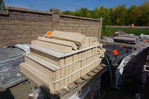 lot 78 image: Borealis Wood Look Plank Patio Pavers in Sauvignon Oak Color