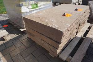 lot 108 image: Autumn Brown Natural Stone Pillar Caps