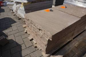 lot 109 image: Autumn Brown Natural Stone Pillar Caps