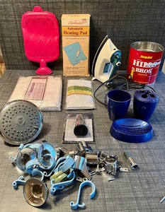 lot 130 image: Household , Supplies...Shower HEad, Iron...