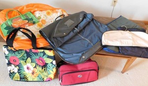 lot 199 image: Vintage MCM Luggage Clothes Travel Storage Accessories Hanging Suit Bag Tote...