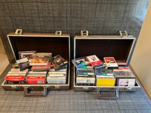 lot 105 image: Music Cassette Tapes and Two Cases