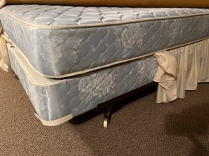 lot 157 image: Used Queen Mattress and Box Spring
