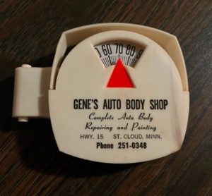 lot 95 image: Memorabilia Advertisement Genes Auto Body Shop St. Could Minnesota