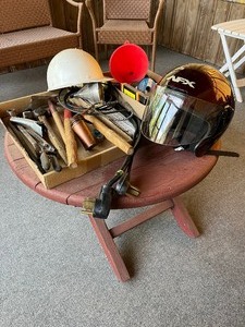 lot 153 image: Garage Supplies, Helmet...