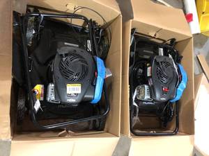 Lot of 2 Murray 20 in. 125 cc Briggs & Stratton Walk Behind Gas Push Lawn Mower with 4 Wheel Height Adjustment and Prime N Pull Start   Customer Returns See Pictures