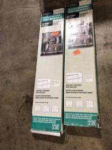 Lot of 2 Everbilt 5 ft. - 8 ft. Decorative Closet Organizer Kit  Customer Returns See Pictures