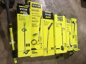 Lot of Assorted Ryobi String Trimmers Various Models and Conditions  Customer Returns See Pictures