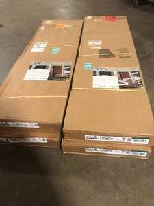 Lot of 2 Ply Gem 15 in. x 55 in. Polypropylene 4-Board Closed Board and Batten Shutters Pair Customer Returns See Pictures