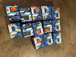 Lot of  ARCTIC AIR 76 CFM 4 Speed Portable Evaporative Cooler for 45 sq. ft.   Customer Returns See Pictures
