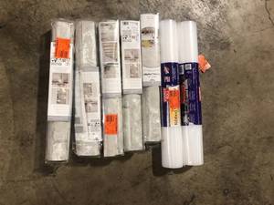 Lot of  Assorted  Vinyl Peel & Stick Wallpaper Roll Customer Returns See Pictures