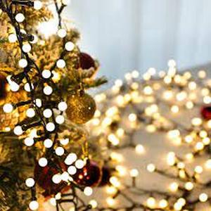 lot 34 image: Vickerman 150-Light Heavy-Duty Clear Mini Christmas Lights with White Wire Connect 6