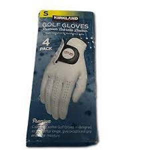 lot 44 image: Kirkland Signature Leather Golf Glove 4-pack - Right Hand for Left handed people-Small