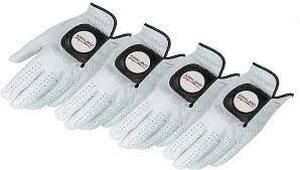 lot 45 image: Kirkland Signature Leather Golf Glove 4-pack - Left Hand for Right handed people-Medium