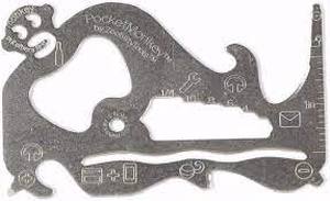 lot 50 image: Pocket Monkey The Really Really Thin Multi Tool 12 Function Zootility USA