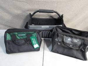 lot 14 image: Set of 3 Tool Tote Bags-Great for People Who Do Things