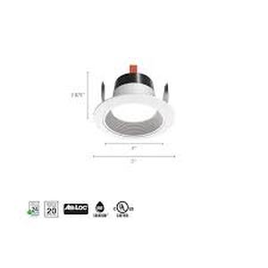 lot 29 image: Juno Contractor Select 6RLD 6 in. 3000K 700 Lumens Integrated LED White Recessed Light Trim with Retrofit