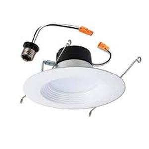 lot 79 image: Halo LT Series 5 in., 6 in. Adjustable CCT Canless IC Rated Dimmable Indoor, Outdoor Integrated LED Recessed Light Trim