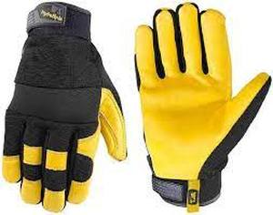 lot 118 image: Hydra Hyde Unisex Leather Work Duty Safety Breathable Hydrahyde Flexible Water Resistant (Medium) Gloves