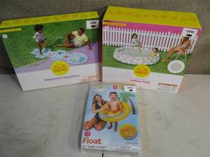 lot 165 image: Hop Scotch Pool and Baby Seat Pool Inflatables
