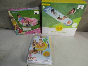 lot 166 image: Slip N Slide Disney Princess Baby Seat Inflatables