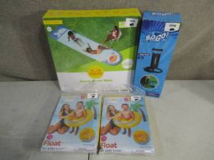 lot 192 image: Shark Water Slide-2 Baby Care Seat-1 Hand Pump