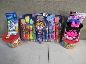 lot 250 image: Creative Kids-Chalk-Play Dough-Paint Sticks-Bubble Machine