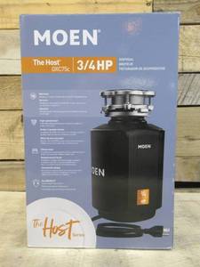 lot 305 image: Moen GXC75C Garbage Disposal - 34 hp - Black